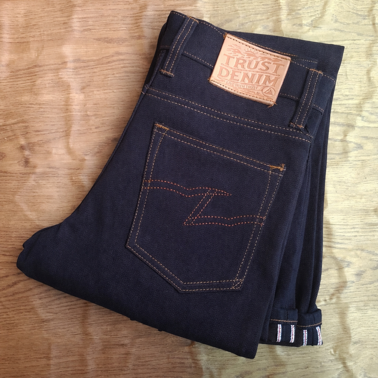 TRUST DENIM VenomBrown Raw Denim Indigo Brown Indibrown Celana Denim selvedge accent Slim Straight