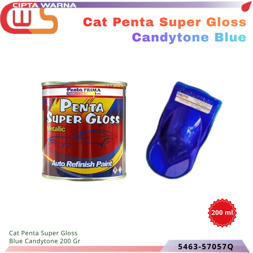 Cat Penta Super Gloss Blue Biru Candy Candytone 200 Gram - A2 CWS