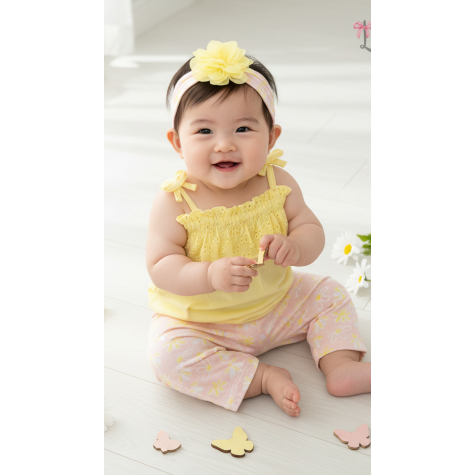 Set Baju Bayi Perempuan Lucu 0-9 Bulan | Setelan Bayi Cewek Motif Imut | Baju Bayi Newborn Promo