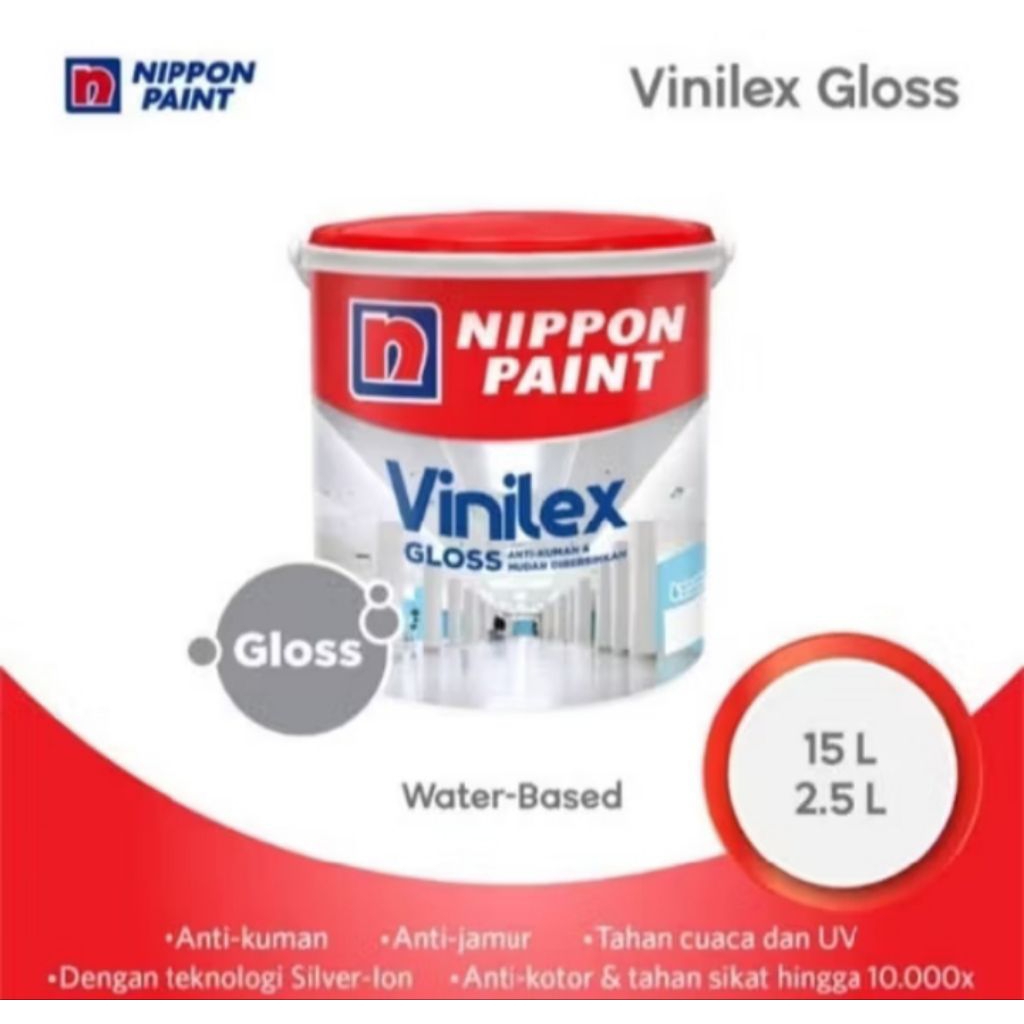 Cat Tembok Nippon Vinilex Gloss 144 black