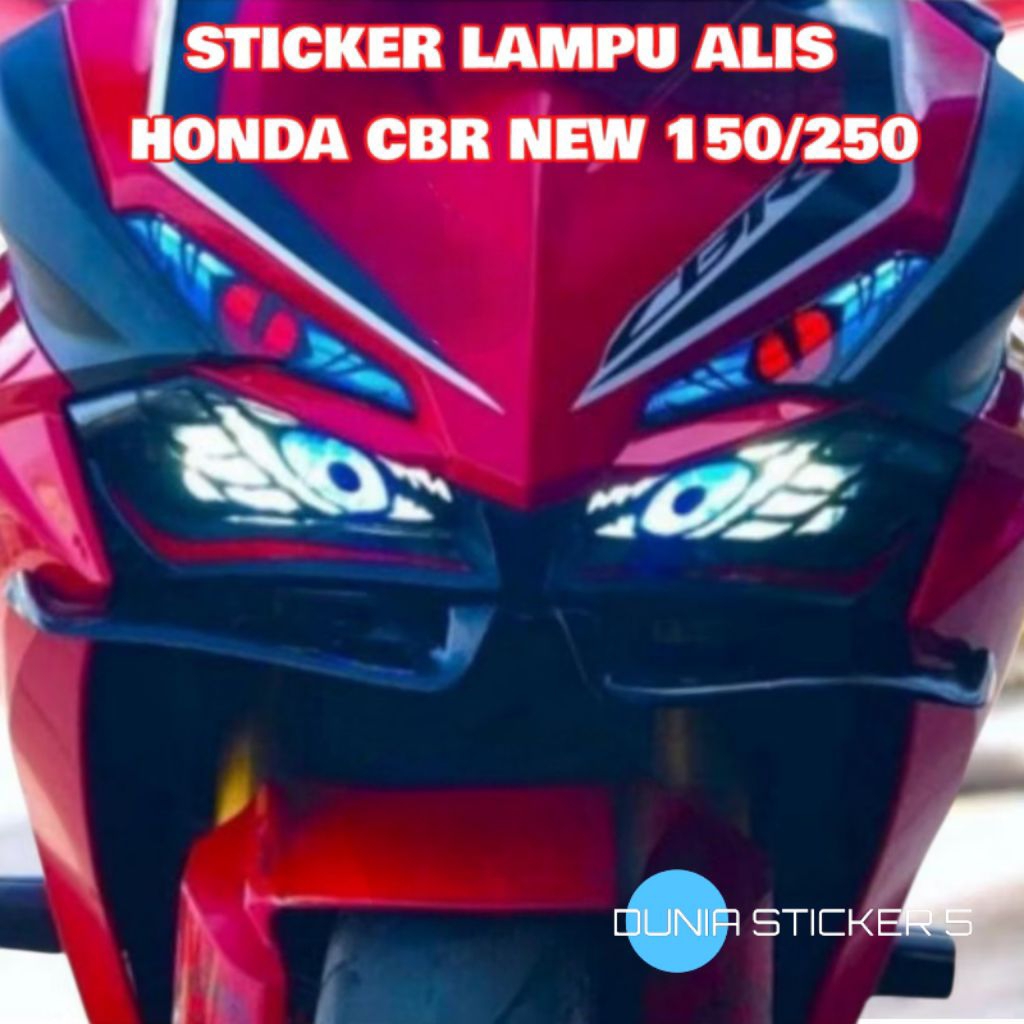 Sticker Variasi Lampu Alis CBR NEW 150/250 , Stiker Lampu Cbr New 150/250