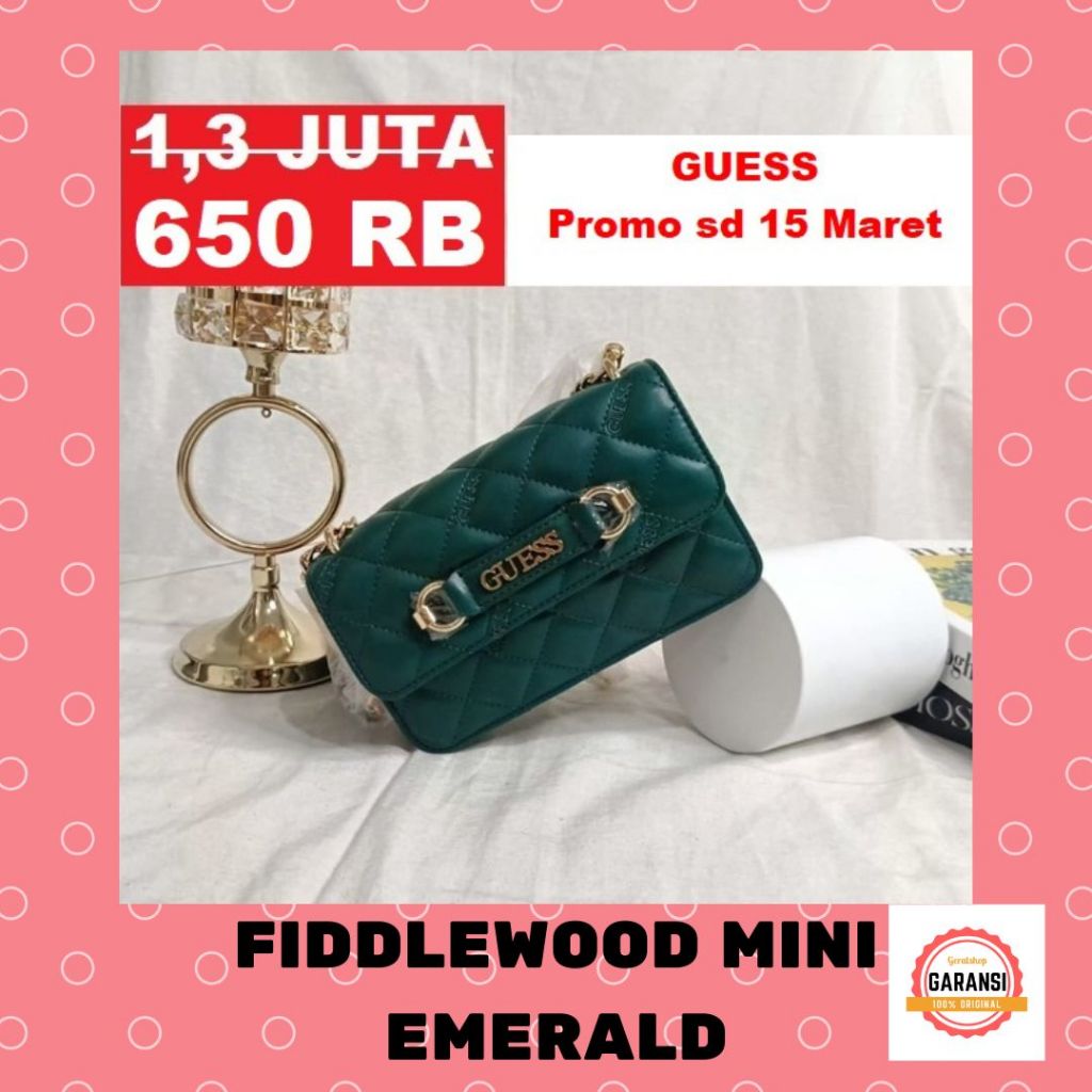 Tas Guess seri FIDDLEWOOD MINI sling bag 100% Original Store