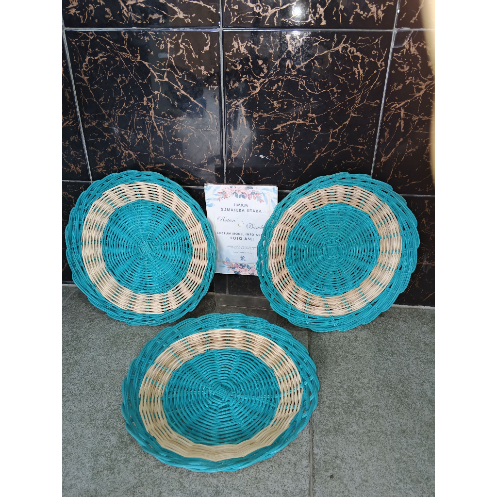 Piring Rotan / parcel rotan / piring cantik / piting antik / piring rotan cantik / piring rotan eleg