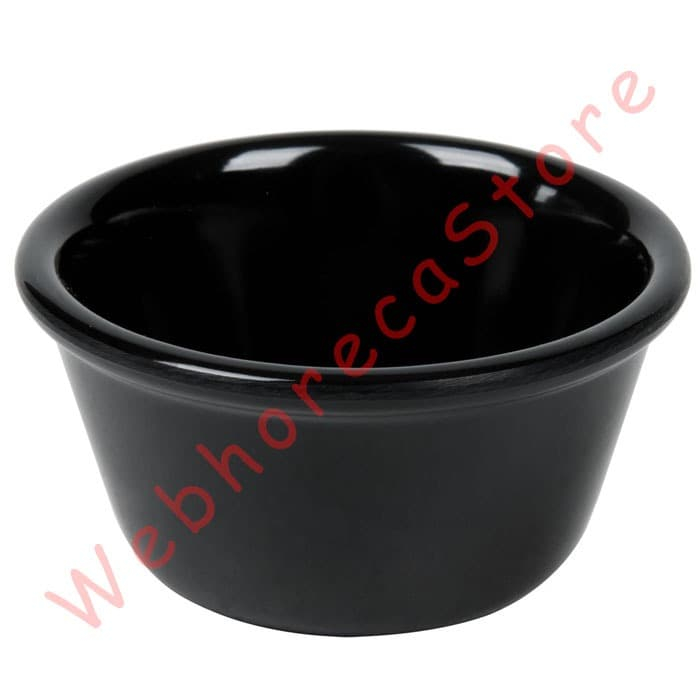Ramekin Melamine 7x3.3cm Black / Sloki Tempat Saus Melamin 70ml Hitam