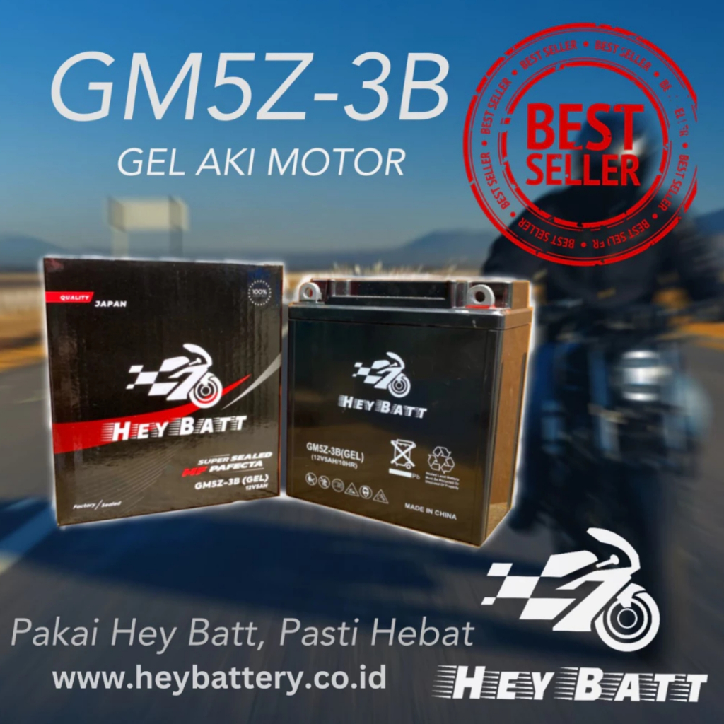 Aki Motor Aki Gel Aki Maxstrom Heybatt GM5Z-3B