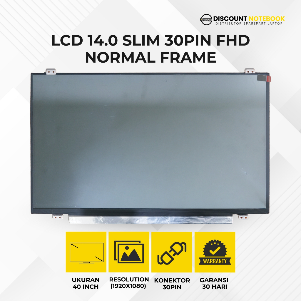 Lcd Led Layar Monitor Laptop 14.0 Slim 30PIN FHD