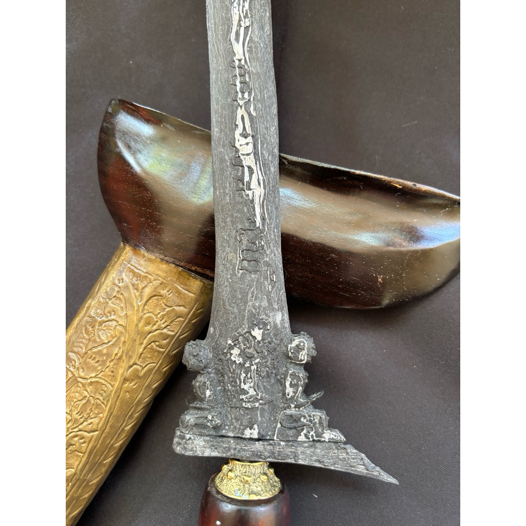 Keris Omyang jimbe Pamor Rambut Sinori Tangguh Mataram