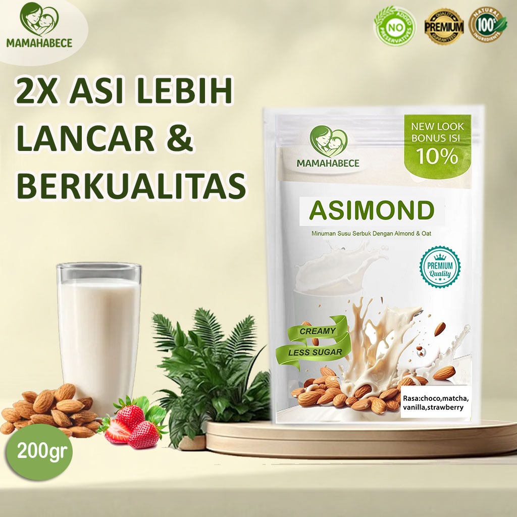 Susu Asi Booster Almond Milk Asi Booster Pelancar Asi Booster Ibu Menyusui Penambah Asi Susu Almond 
