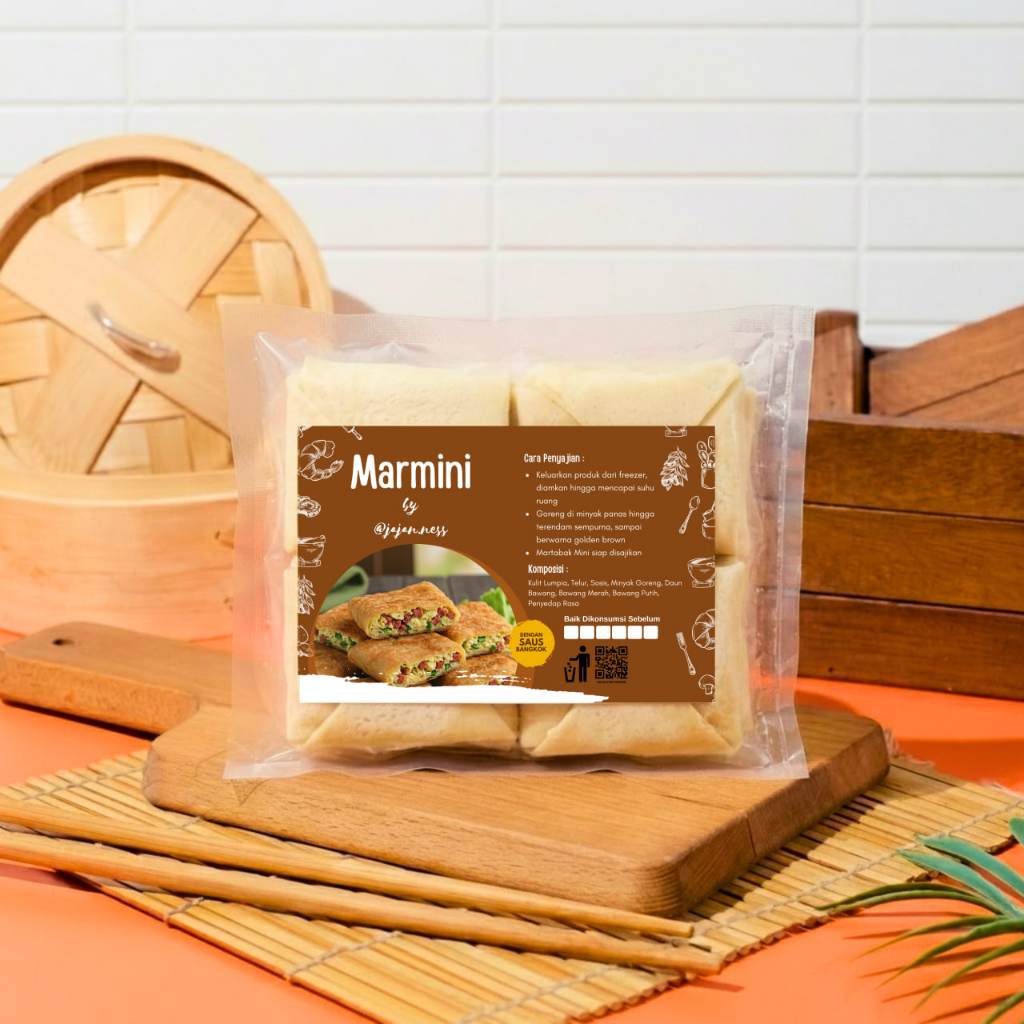 Instan GO-JEK/GRAB | Marmini Martabak Mini Telur Sosis Frozen Homemade Jajan Ness | Isi Telur & Sosi