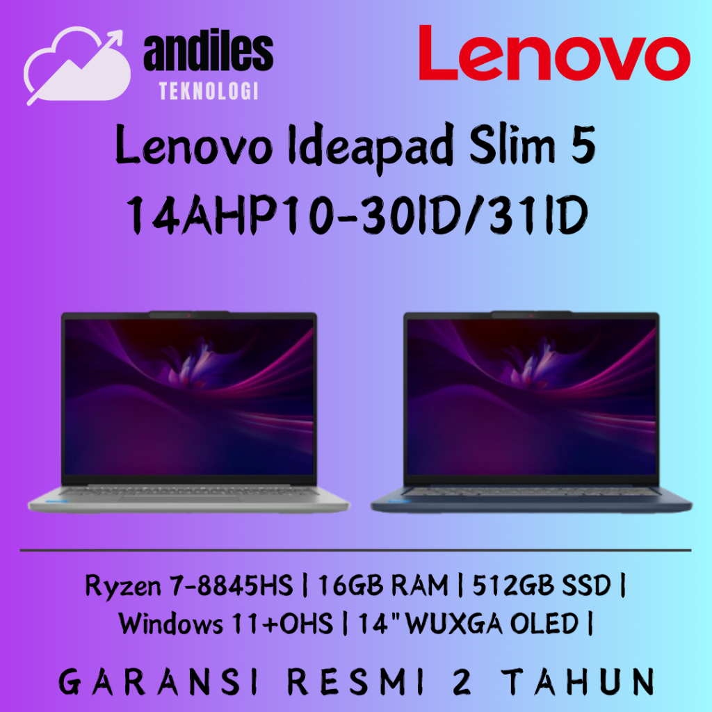Lenovo Ideapad Slim 5 14AHP10 OLED Ryzen 7-8845HS 16GB 512GB 14" WUXGA OLED WIN 11 OHS