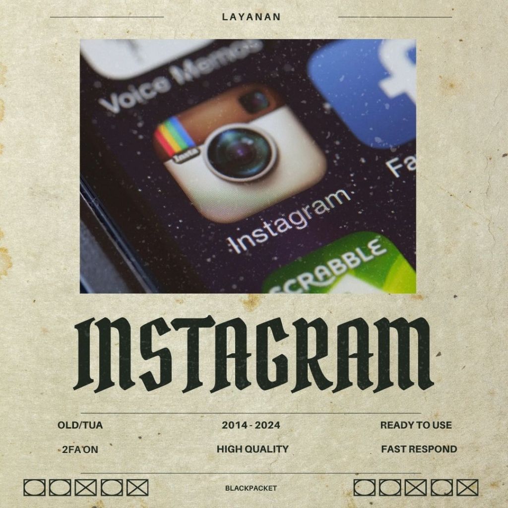 Akun Instagram Old | IG Tua | 2014 - 2024 | 2FA ON | Siap Pakai