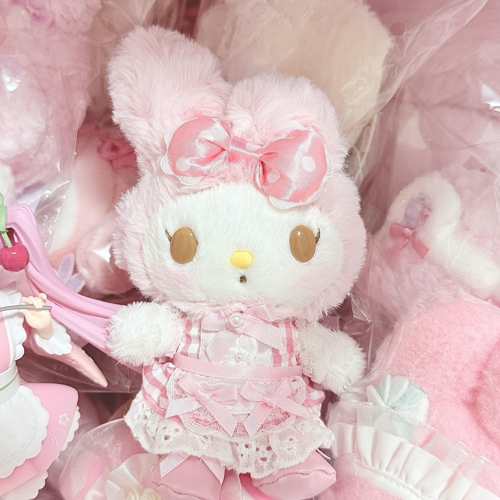 [PREORDER My Melody] Boneka & Gantungan Pelayan (Maid) – Pink Sweet Plush Pendant