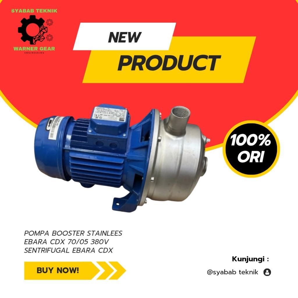 Pompa Booster Stainlees Ebara CDX 70/05 380V Sentrifugal Ebara CDX