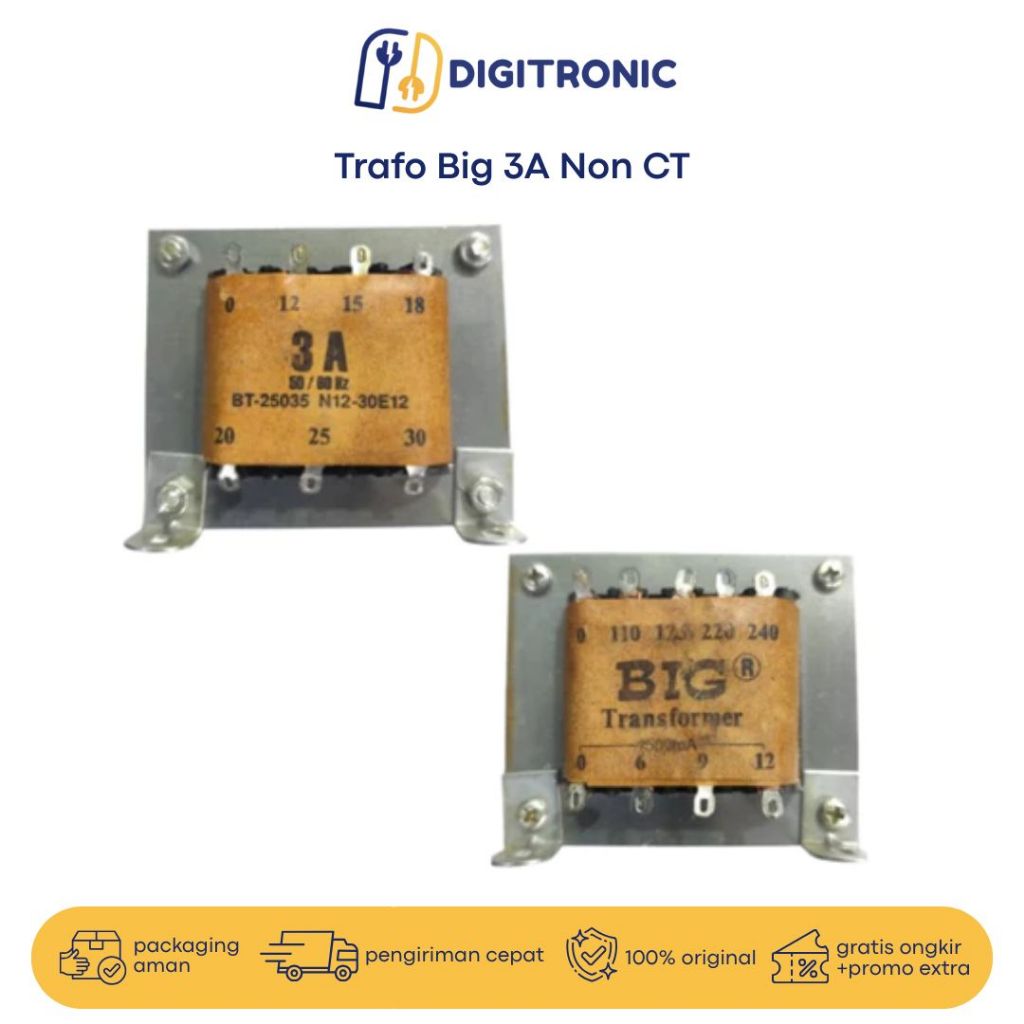 Trafo BIG 3A NON CT 0-30V