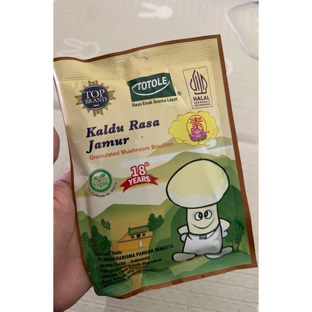 kaldu jamur totole /kaldu rasa jamur totole 80gr