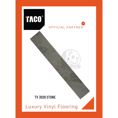 TACO lantai Vinyl 3mm Perform300 Vinyl Taco TV3026 Stone