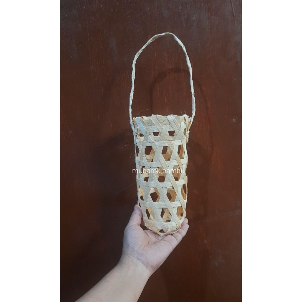 keranjang botol tas anyaman botol sirup