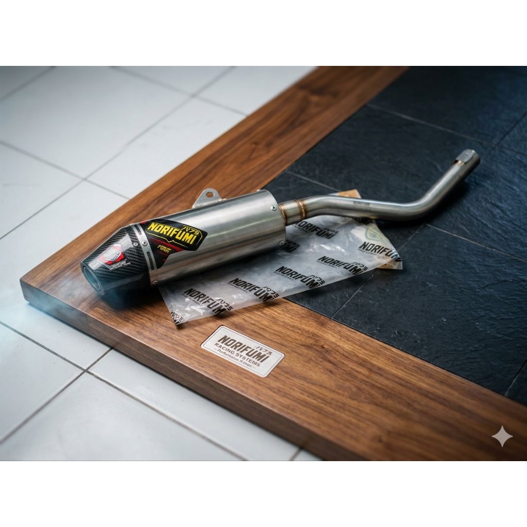 knalpot norifumi monster carbon for honda crf 150l original