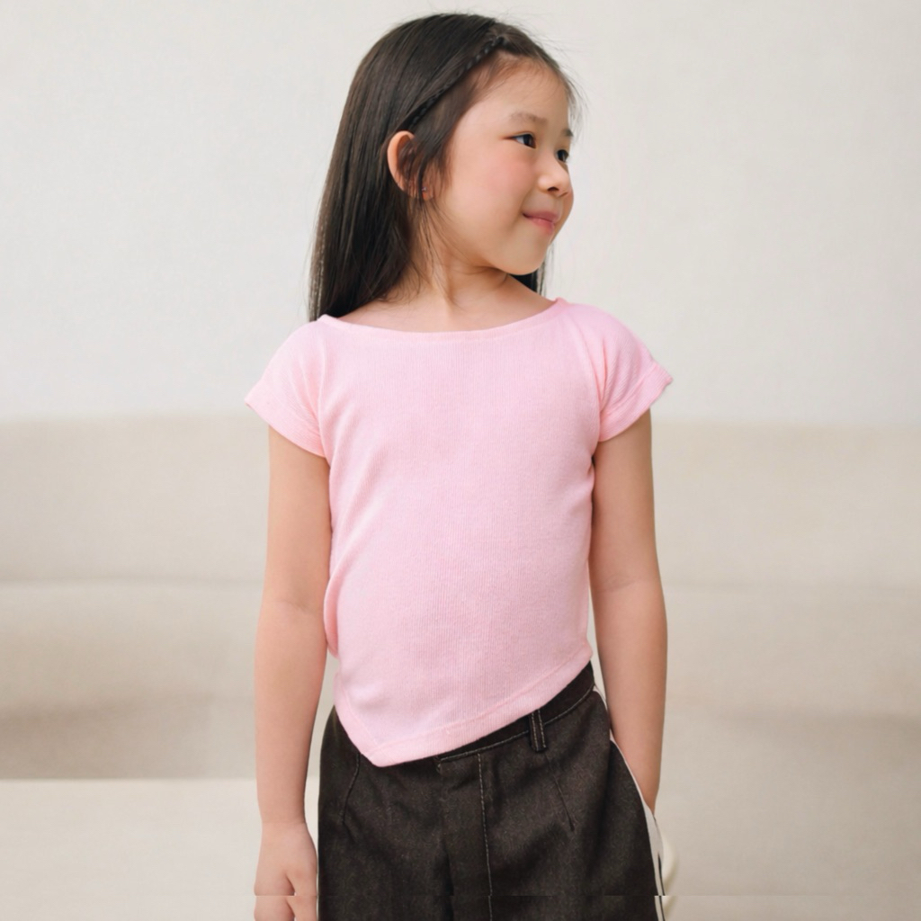MOMIPIPO BAJU ANAK TWINKLE TEE BAJU ASSYMETRIC TOP ANAK ANAK BAJU ASYMETRIS ANAK