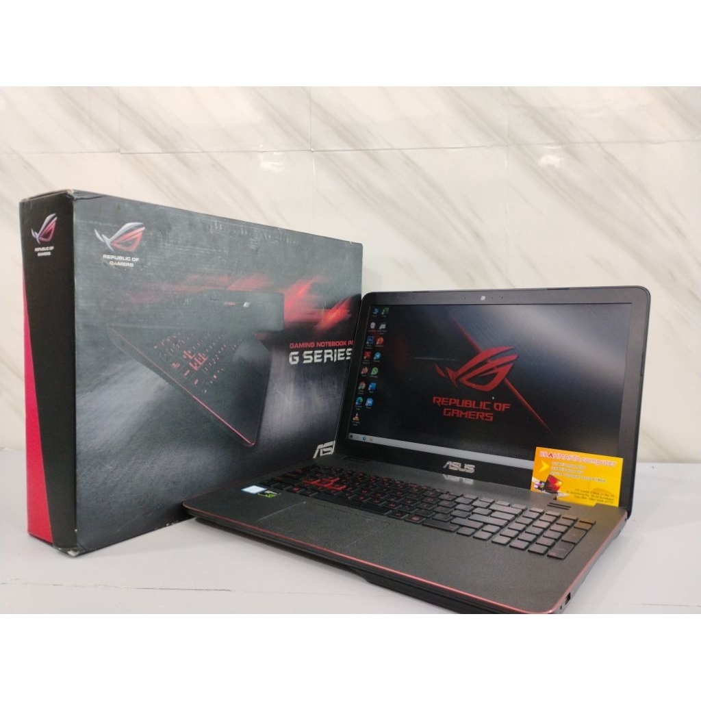 LAPTOP ASUS ROG GAMING G551V SECOND SIAP PAKAI