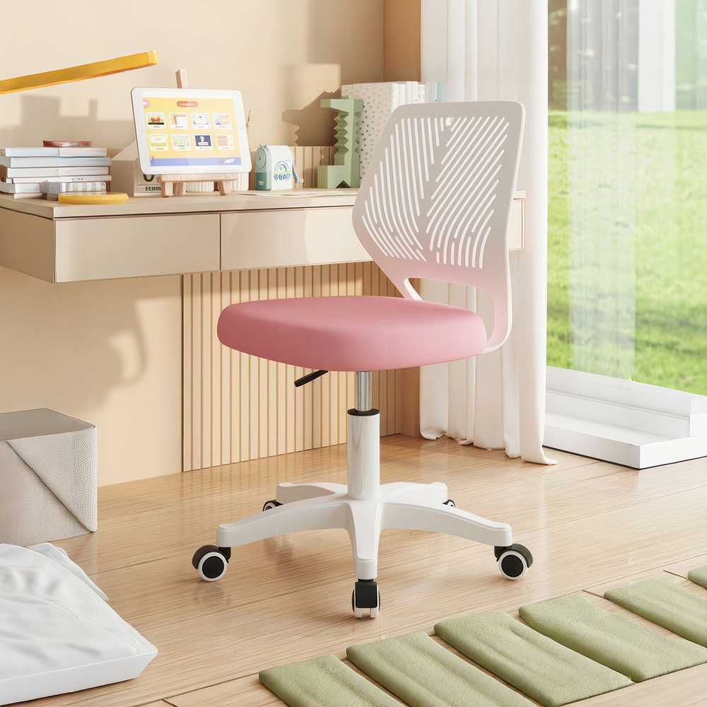 Kursi Belajar Putar Kursi Ergonomis Dudukan Empuk Kursi Putar Tinggi Adjustable Nyaman Untuk Belajar