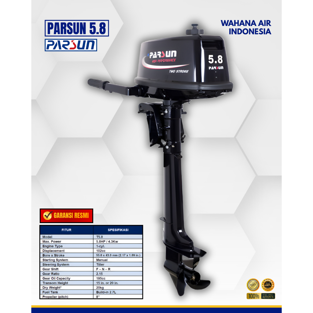 MESIN PARSUN 5,8 PK | MESIN TEMPEL | MESIN PERAHU KARET | MESIN PERAHU RESCUE | MESIN PERAHU KARET 5