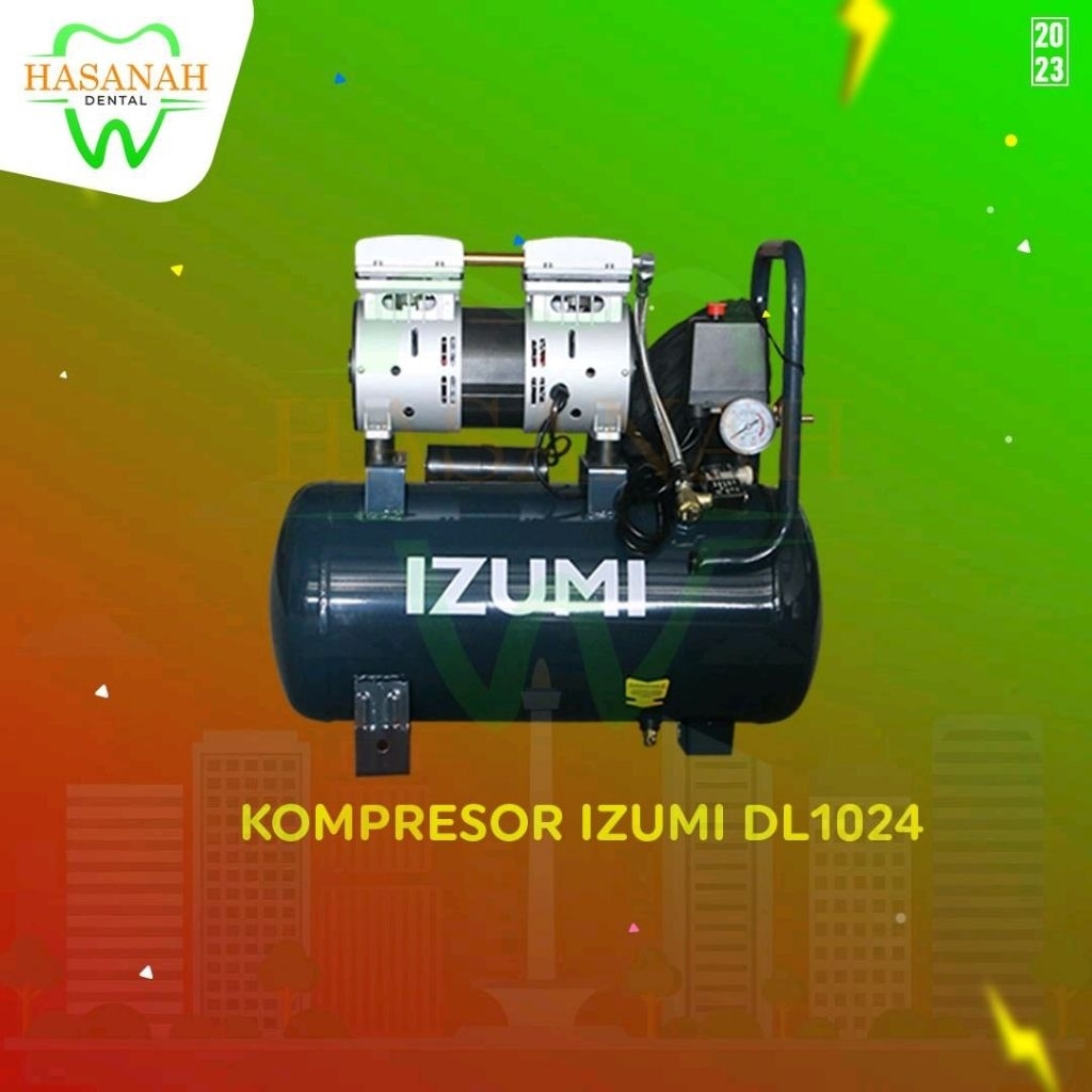Kompresor Dental  Izumi Dl1024  -  Compresor Oilless -IZUMI