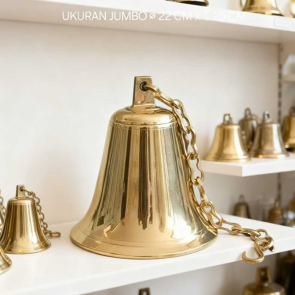 Bel Lonceng Kuningan Besar Bel Lonceng Gantung Jumbo