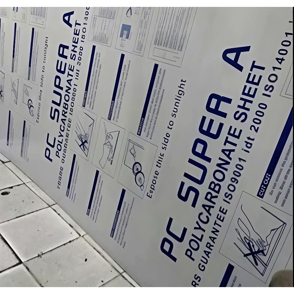 polycarbonate sheet clear bening solid / polycarbonate lembaran