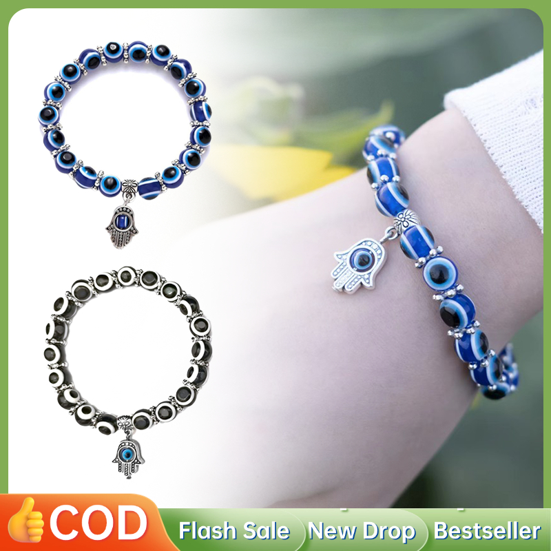 Gelang Beruntungan 10mm Gelang Evil Eye Turki Gelang Tangan Fatima Gelang Keramik Turki Oleh Oleh Tu