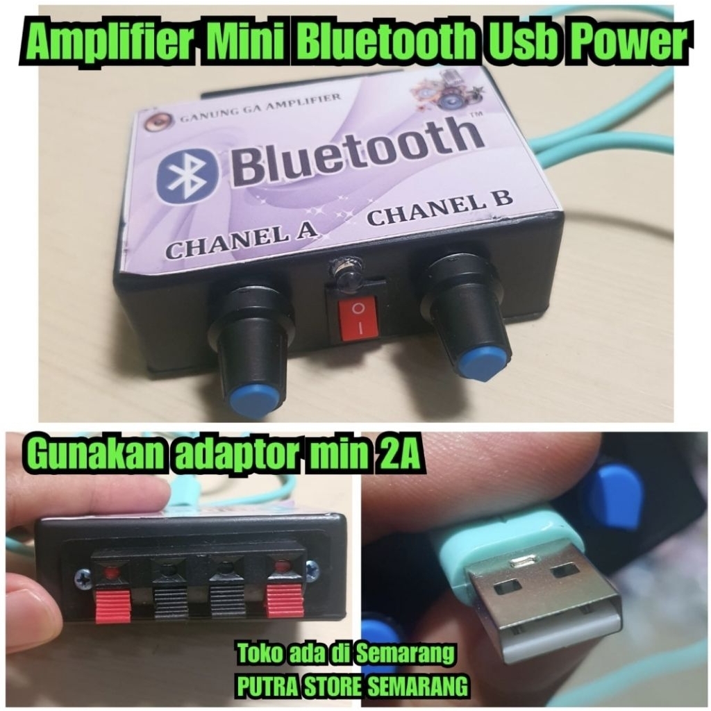 Amplifier bluetooth mini usb untuk speaker kecil power 6 watt ampli fier kecil bluetooth