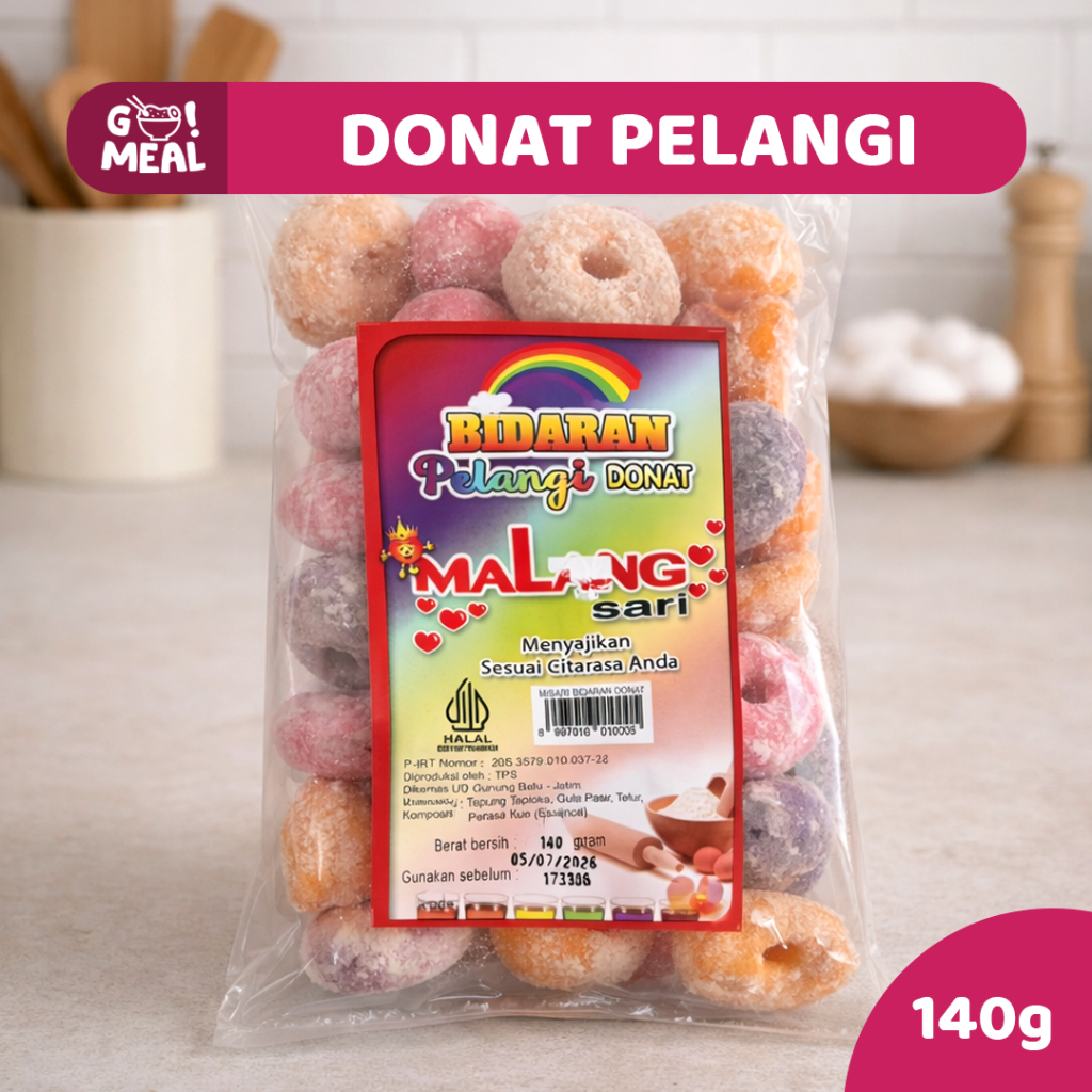 DONAT PELANGI / SNACK DONAT MANIS / DONAT GURIH / SNACK SIDOARJO SURABAYA / SNACK MURAH