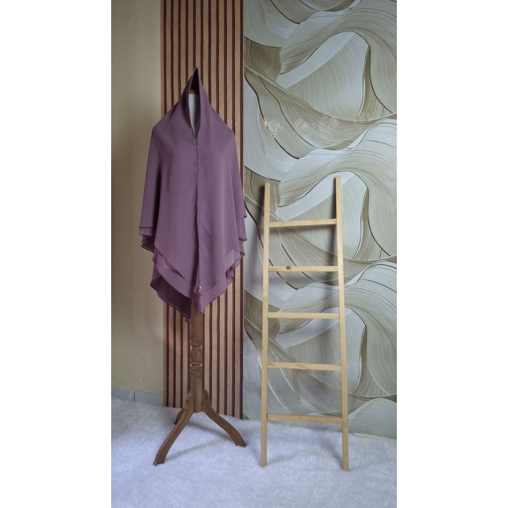 PRELOVED KHIMAR CERUTY WARNA LAVENDER