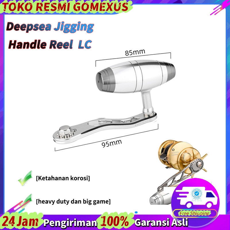 Gomexus LC Handle Reel BC heavy duty dan big game serat karbon 110mm Tahan korosi Lebih mudah menang