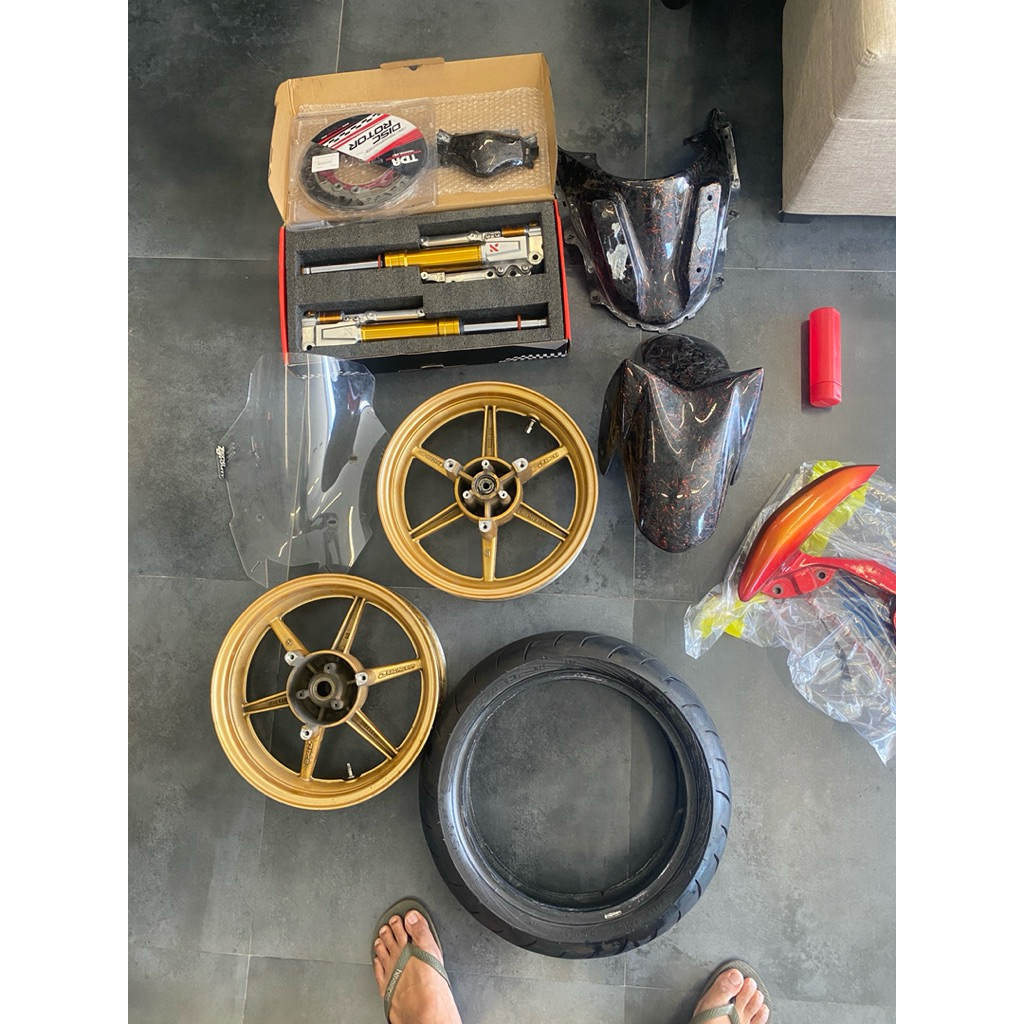 shock ban slebor velg rcb kitaco tdr bekas nmax