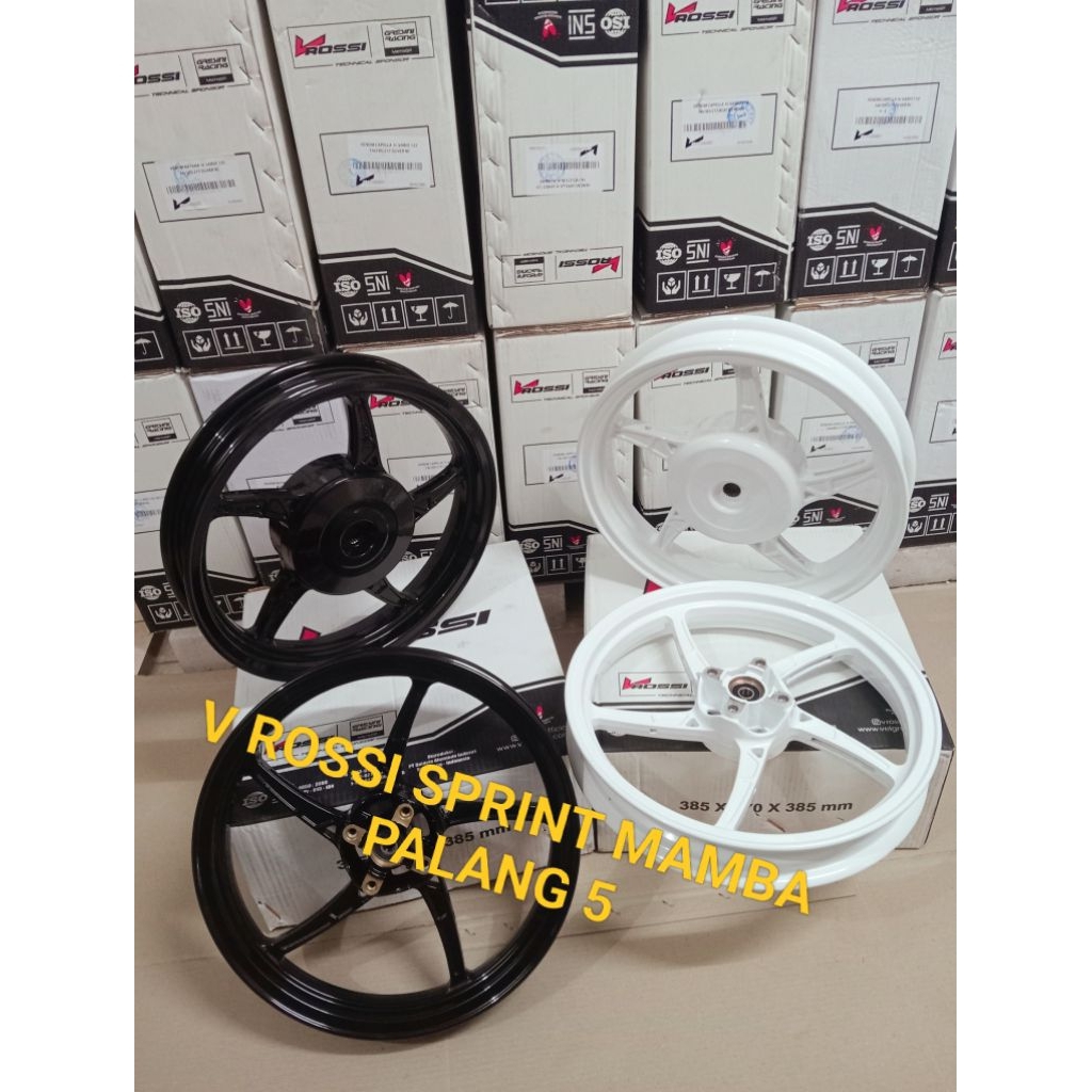 VELG/PELAK RACING V ROSSI SPRINT MAMBA PALANG 5 VARIO 125/150 BEAT KARBU BEAT FI SCOOPY KARBU SCOOPY
