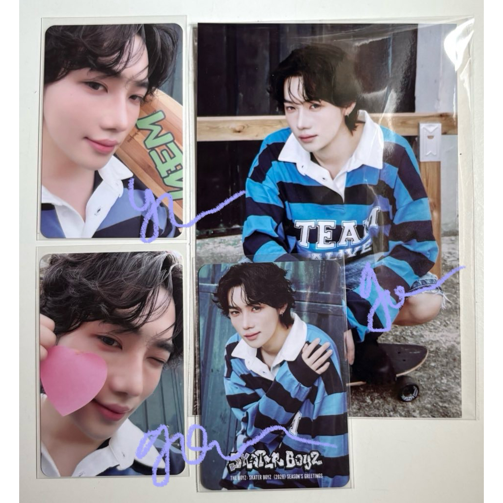 the boyz chanhee new seasons greetings 2026 sg 26 member set photocard postcard official