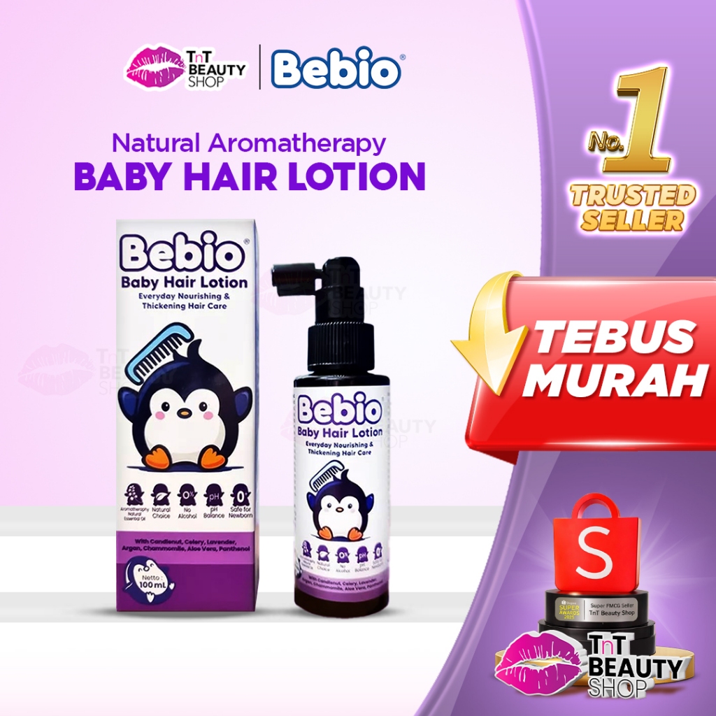 BEBIO Baby Hair lotion - Minyak Rambut Bayi 100ml | TnT Beauty Shop