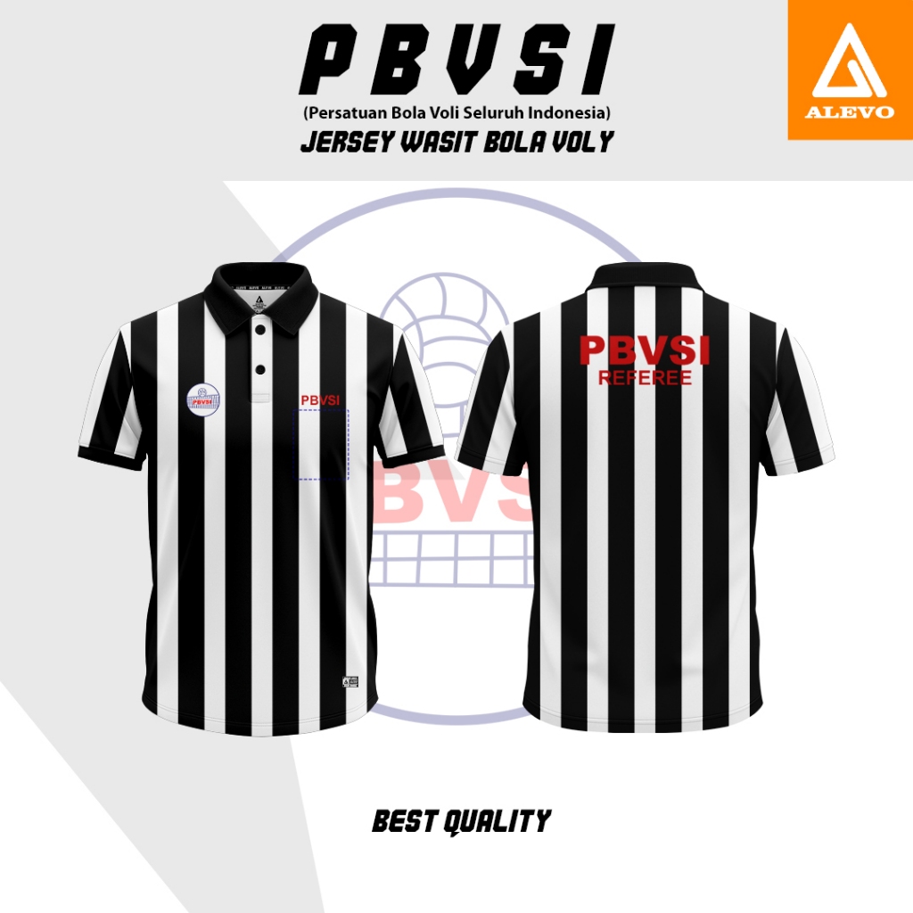 jersey wasit bola voli full printing