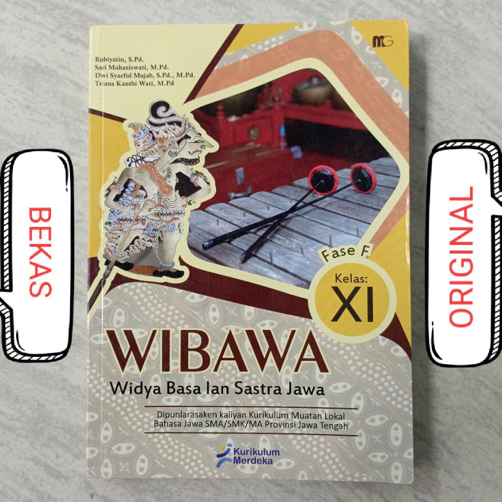 ( BUKU BEKAS ) ( ORIGINAL ) Bahasa Jawa Wibawa Widya Basa lan Sastra Jawa Kelas 11 XI 2 II SMA MA SM