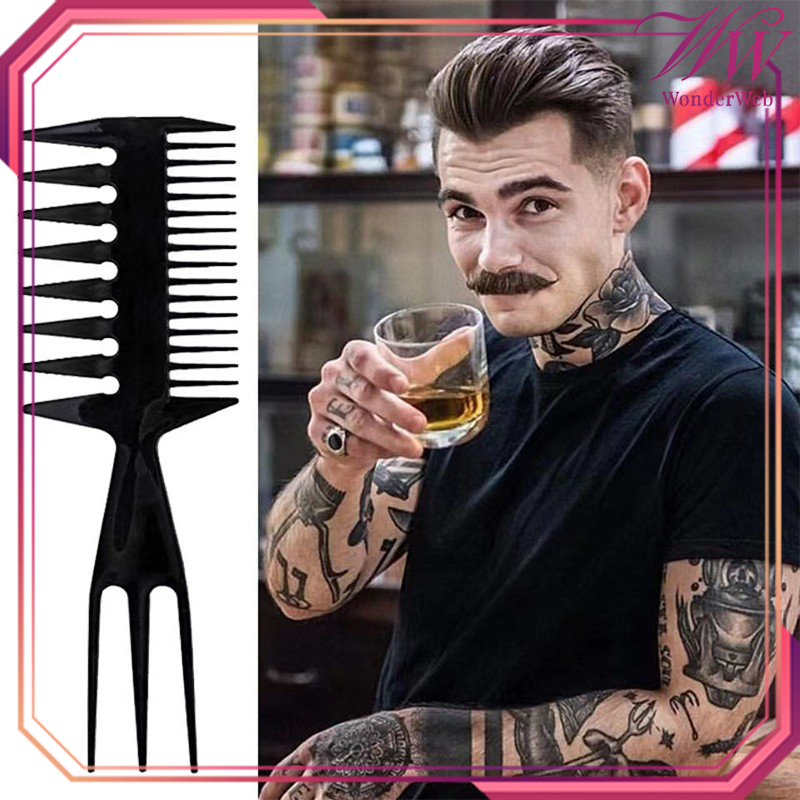 3in1 Sisir Rambut Pria Sisir Pomade Rambut Pria Multifungsi Sisir Cowok Rambut Sisir Styling Pria