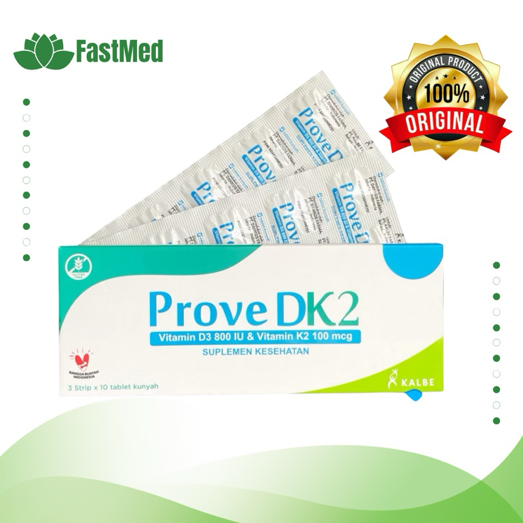 Tablet Prove DK2 30 Tablet - Vitamin D3 800 IU & K2 100 mcg