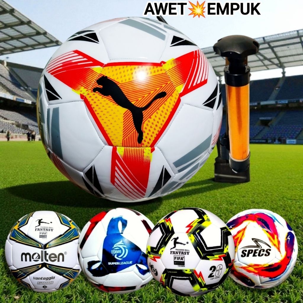 Bola sepak Kaki Size 4 5 Puma awet empuk Premium Bahan tebal Tahan Lama
