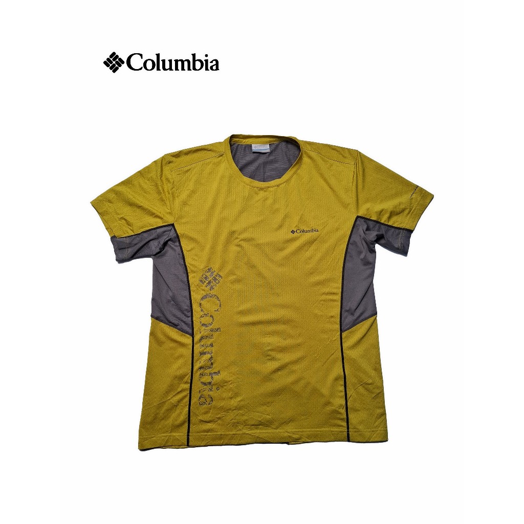 Base Layer Columbia Original Pria | Kaos Outdoor Zip Neck Quick Dry Breathable