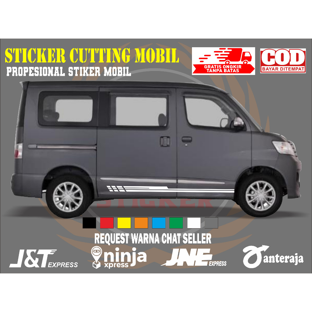 sticker mobil luxio sticker mobil daihatsu luxio stiker mobil luxio keren sticker variasi body mobil