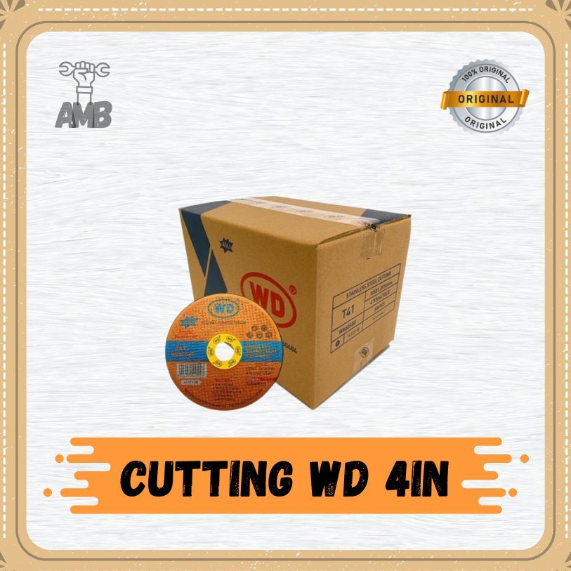 WD | Batu Gurinda Potong WD 4 Inch 1 Koli 600 Pcs