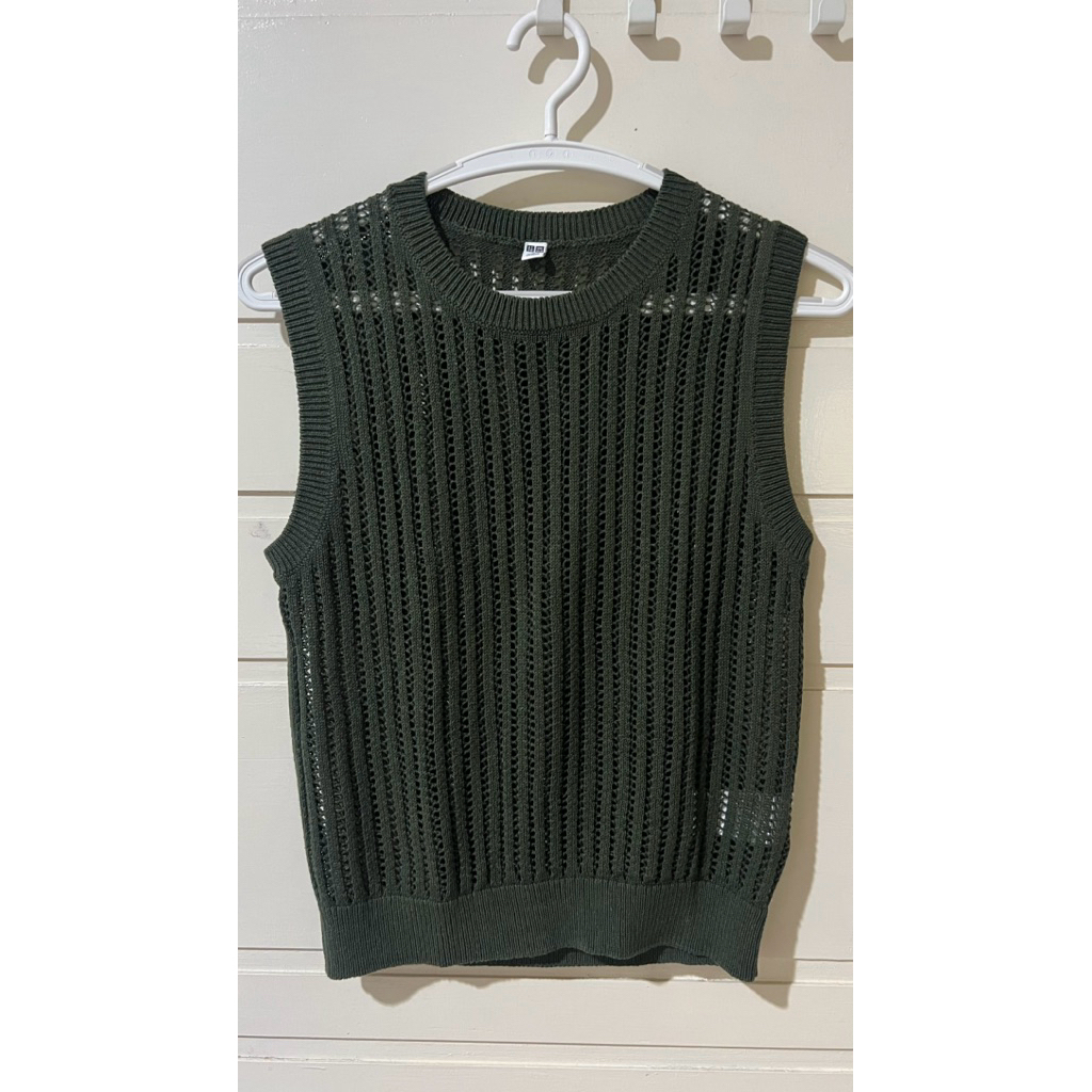 (PL) UNIQLO Vest Wanita - size M, hijau