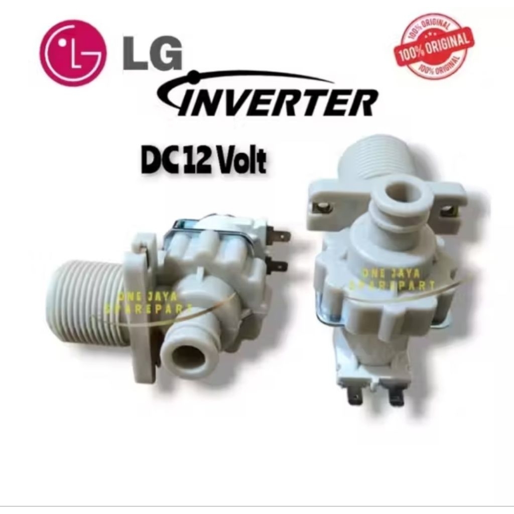 Selenoid inlet mesin cuci LG inverter DC 12v baru