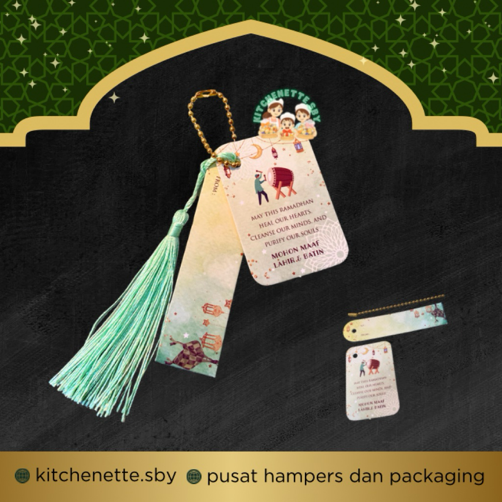 Hang Tag Lebaran Tassel Hang Tag Idul Fitri Hang Tag Box Hampers Hang Tag Hampers Lebaran KS