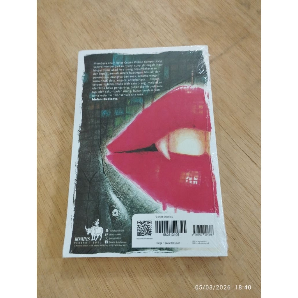 Buku Original Cerpen Pilihan Kompas Sepi Pun Menari Di Tepi Hari